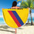 Colombia Football Beach Blanket Vamos La Tricolor Retro Style