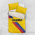 Colombia Football Bedding Set Vamos La Tricolor Retro Style