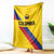 Colombia Football Blanket Vamos La Tricolor Retro Style