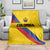 Colombia Football Blanket Vamos La Tricolor Retro Style