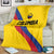 Colombia Football Blanket Vamos La Tricolor Retro Style