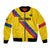 Custom Colombia Football Bomber Jacket Vamos La Tricolor Retro Style