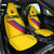 Colombia Football Car Seat Cover Vamos La Tricolor Retro Style