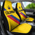 Colombia Football Car Seat Cover Vamos La Tricolor Retro Style