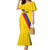 Custom Colombia Football Family Matching Mermaid Dress and Hawaiian Shirt Vamos La Tricolor Retro Style