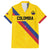 Custom Colombia Football Family Matching Puletasi and Hawaiian Shirt Vamos La Tricolor Retro Style