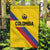 Colombia Football Garden Flag Vamos La Tricolor Retro Style