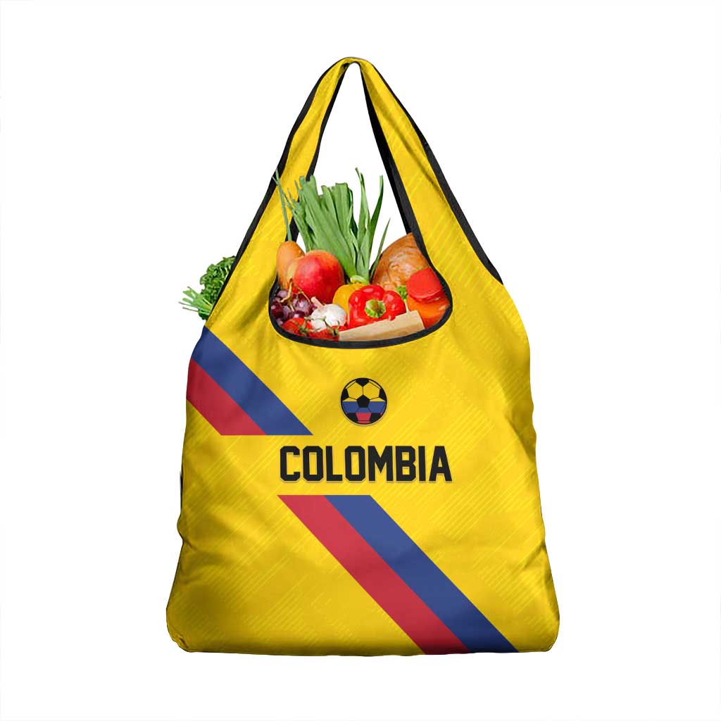 Colombia Football Grocery Bag Vamos La Tricolor Retro Style