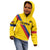 Custom Colombia Football Kid Hoodie Vamos La Tricolor Retro Style