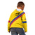 Custom Colombia Football Kid Hoodie Vamos La Tricolor Retro Style