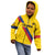 Custom Colombia Football Kid Hoodie Vamos La Tricolor Retro Style