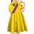 Custom Colombia Football Kid Short Sleeve Dress Vamos La Tricolor Retro Style