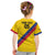 Custom Colombia Football Kid T Shirt Vamos La Tricolor Retro Style