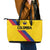 Colombia Football Leather Tote Bag Vamos La Tricolor Retro Style