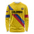 Custom Colombia Football Long Sleeve Shirt Vamos La Tricolor Retro Style