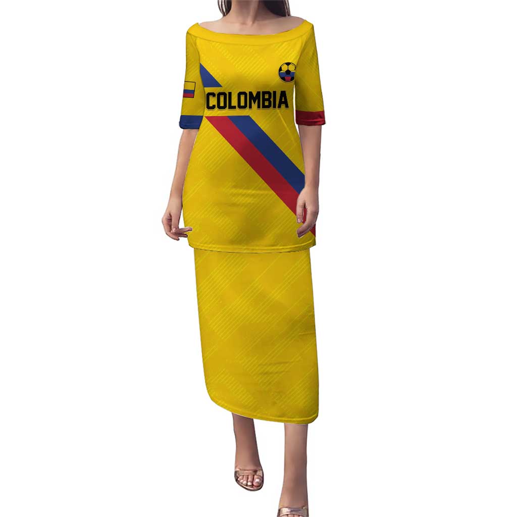 Custom Colombia Football Puletasi Vamos La Tricolor Retro Style