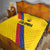 Colombia Football Quilt Vamos La Tricolor Retro Style