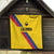 Colombia Football Quilt Vamos La Tricolor Retro Style