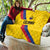 Colombia Football Quilt Vamos La Tricolor Retro Style