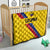 Colombia Football Quilt Vamos La Tricolor Retro Style