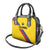 Colombia Football Shoulder Handbag Vamos La Tricolor Retro Style