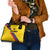 Colombia Football Shoulder Handbag Vamos La Tricolor Retro Style