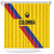 Colombia Football Shower Curtain Vamos La Tricolor Retro Style