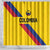 Colombia Football Shower Curtain Vamos La Tricolor Retro Style