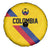 Colombia Football Spare Tire Cover Vamos La Tricolor Retro Style