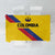 Colombia Football Tablecloth Vamos La Tricolor Retro Style