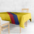 Colombia Football Tablecloth Vamos La Tricolor Retro Style