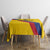 Colombia Football Tablecloth Vamos La Tricolor Retro Style