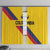 Colombia Football Window Curtain Vamos La Tricolor Retro Style