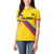 Custom Colombia Football Women Polo Shirt Vamos La Tricolor Retro Style