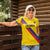 Custom Colombia Football Women Polo Shirt Vamos La Tricolor Retro Style