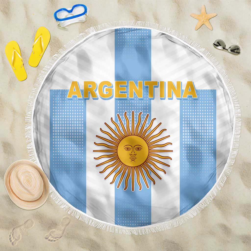 Argentina Football Beach Blanket Albiceleste Unique Style