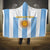 Argentina Football Hooded Blanket Albiceleste Unique Style