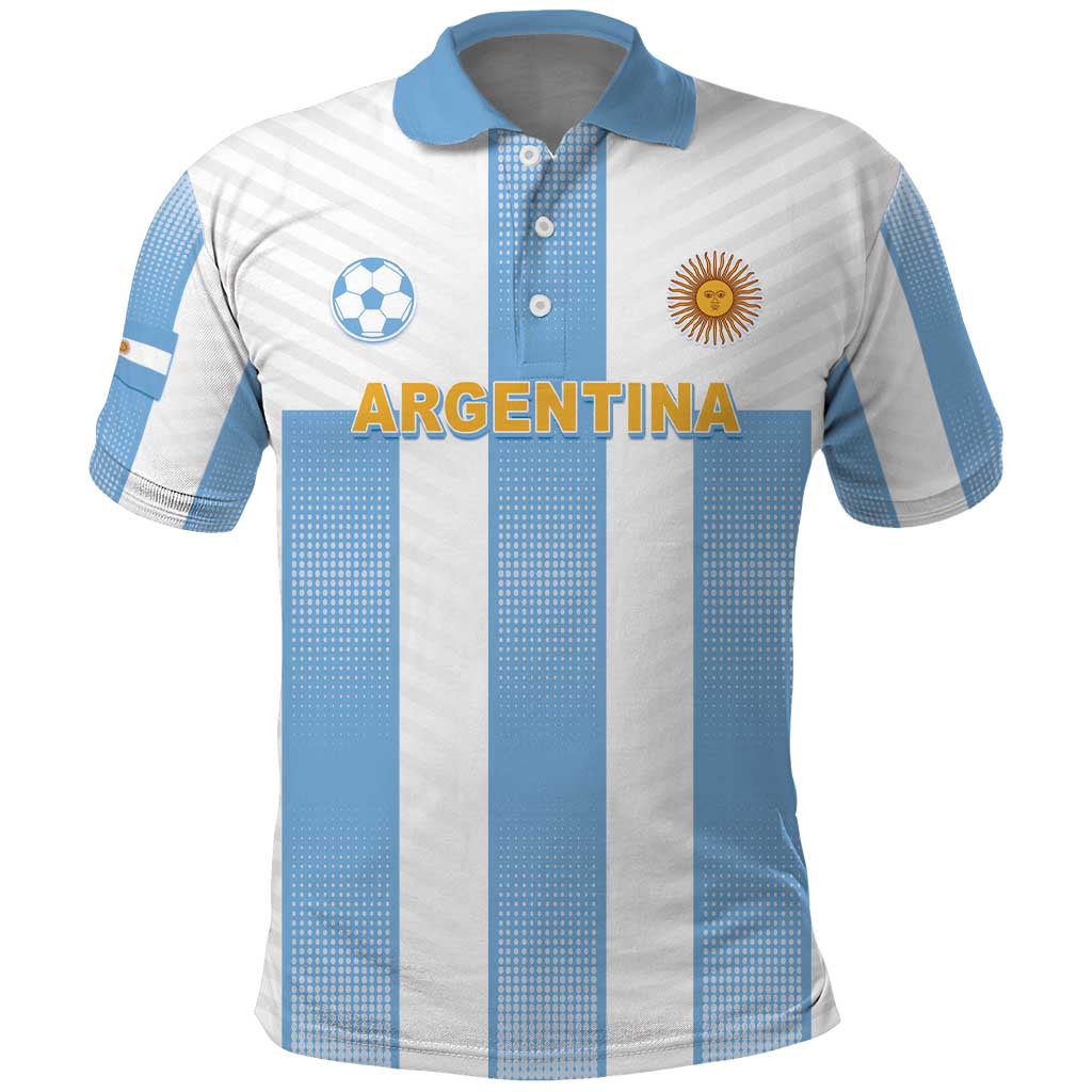 Custom Argentina Football Polo Shirt Albiceleste Unique Style