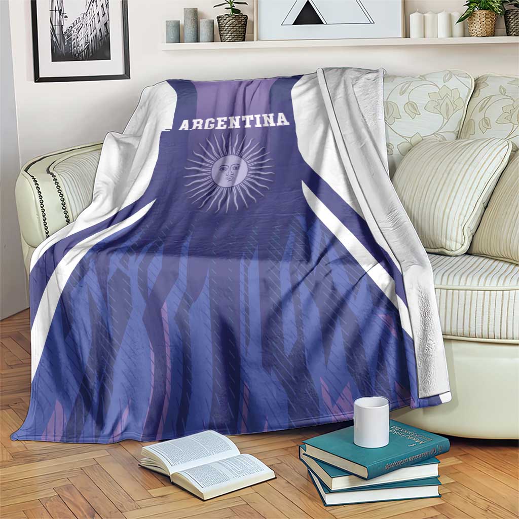 Argentina 2025 Football Blanket Purple Version