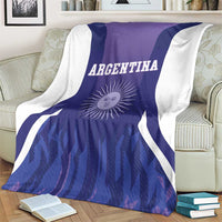 Purple Argentina 2025 football blanket with Argentina wordmark and sun emblem