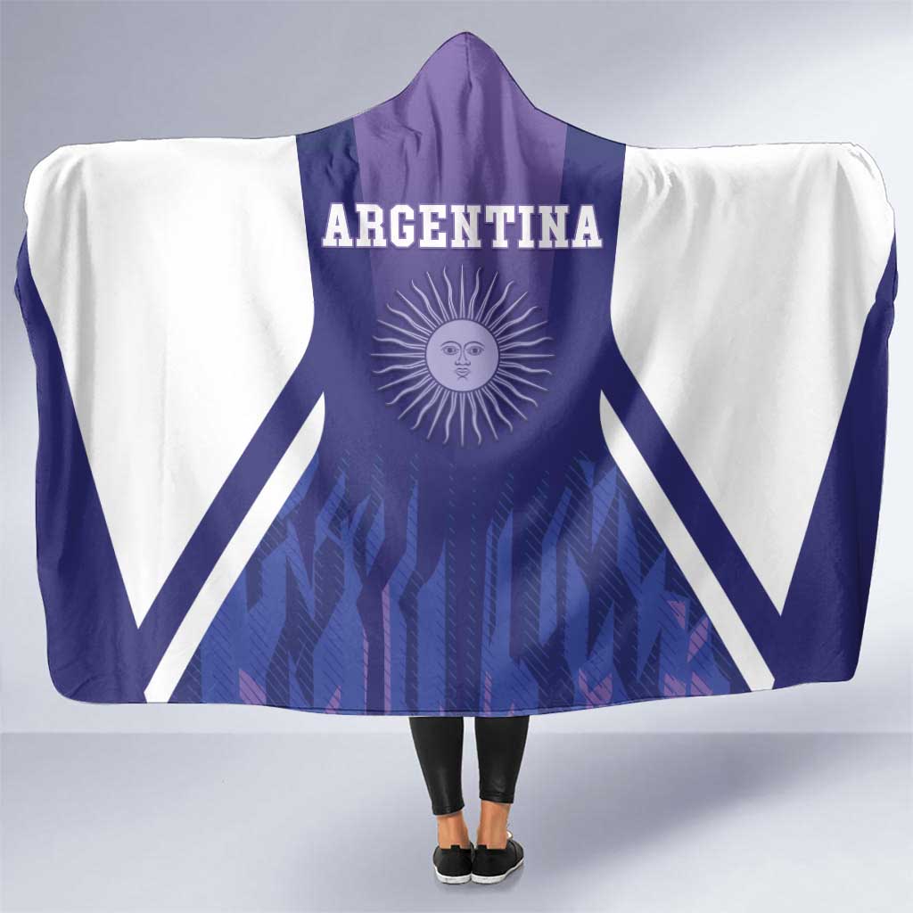 Argentina 2025 Football Hooded Blanket Purple Version