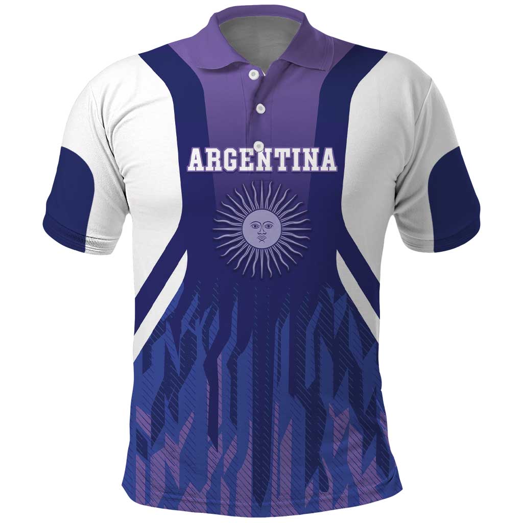 Custom Argentina 2025 Football Polo Shirt Purple Version