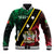 Personalized Saint Kitts and Nevis Baseball Jacket Flag Style With Stars