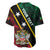 Personalized Saint Kitts and Nevis Baseball Jersey Flag Style With Stars