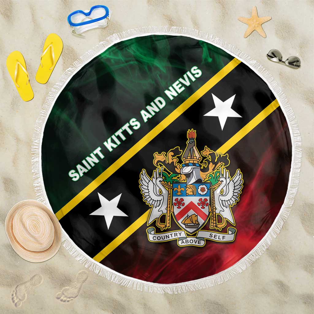 Saint Kitts and Nevis Beach Blanket Flag Style With Stars