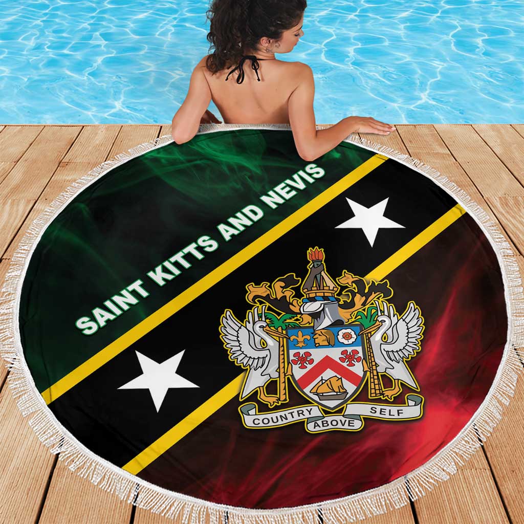 Saint Kitts and Nevis Beach Blanket Flag Style With Stars
