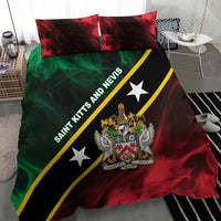 Saint Kitts and Nevis Bedding Set Flag Style With Stars