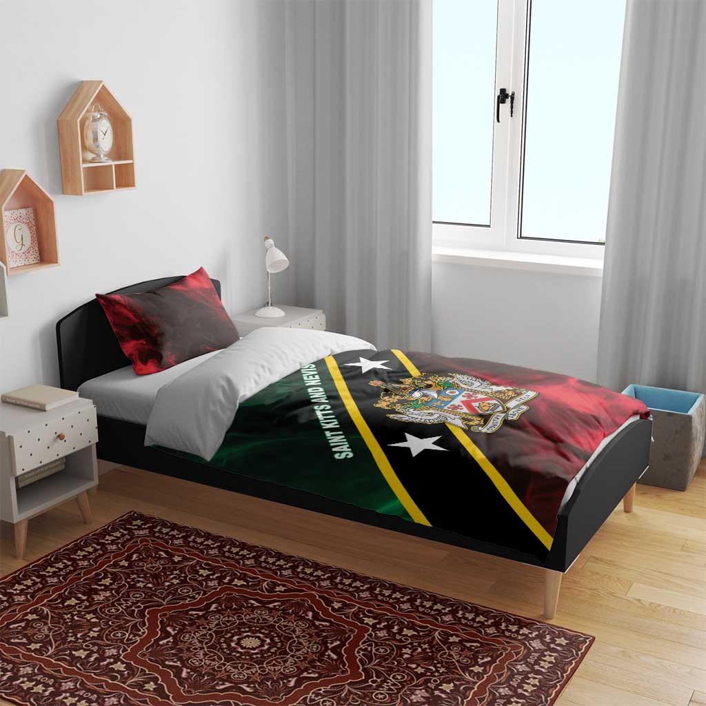 Saint Kitts and Nevis Bedding Set Flag Style With Stars