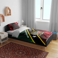 Saint Kitts and Nevis Bedding Set Flag Style With Stars