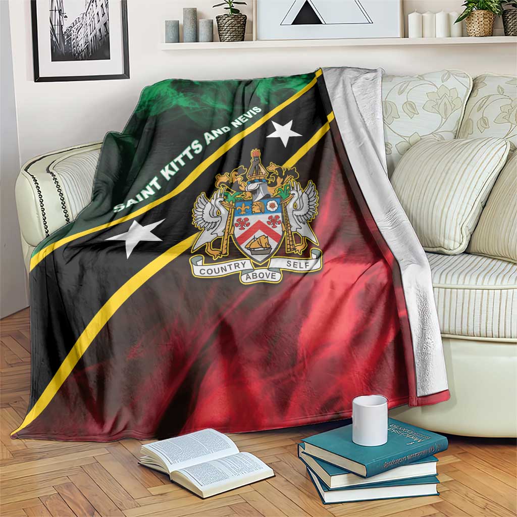 Saint Kitts and Nevis Blanket Flag Style With Stars